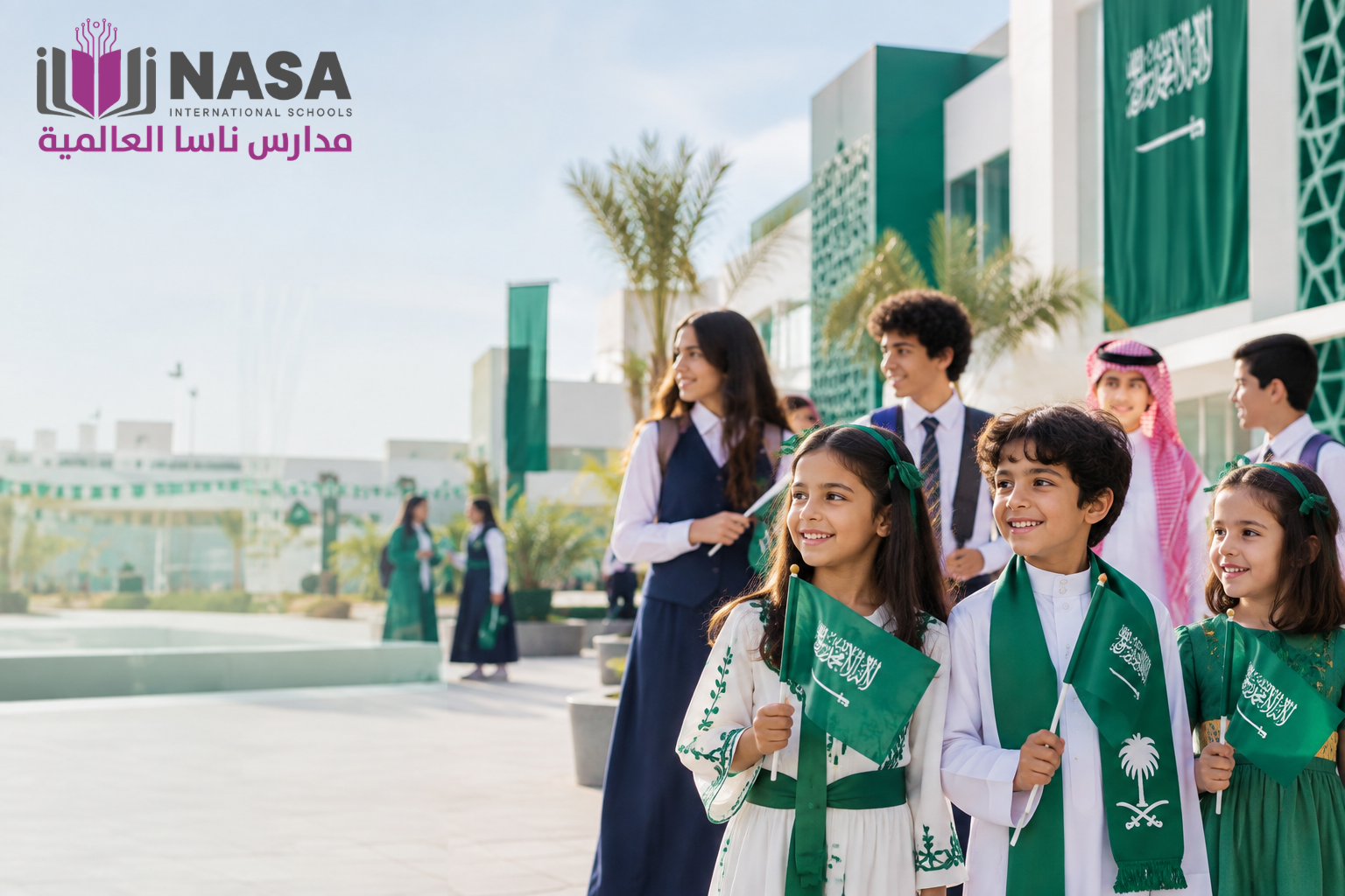 Celebrating Saudi National Day at NASA International Schools اليوم الوطني السعودي 96